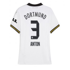 Borussia Dortmund Waldemar Anton #3 Dámské Alternativní Dres 2024-25 Krátký Rukáv